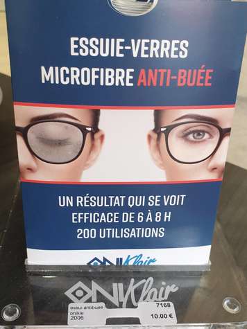 lingettes antibuée