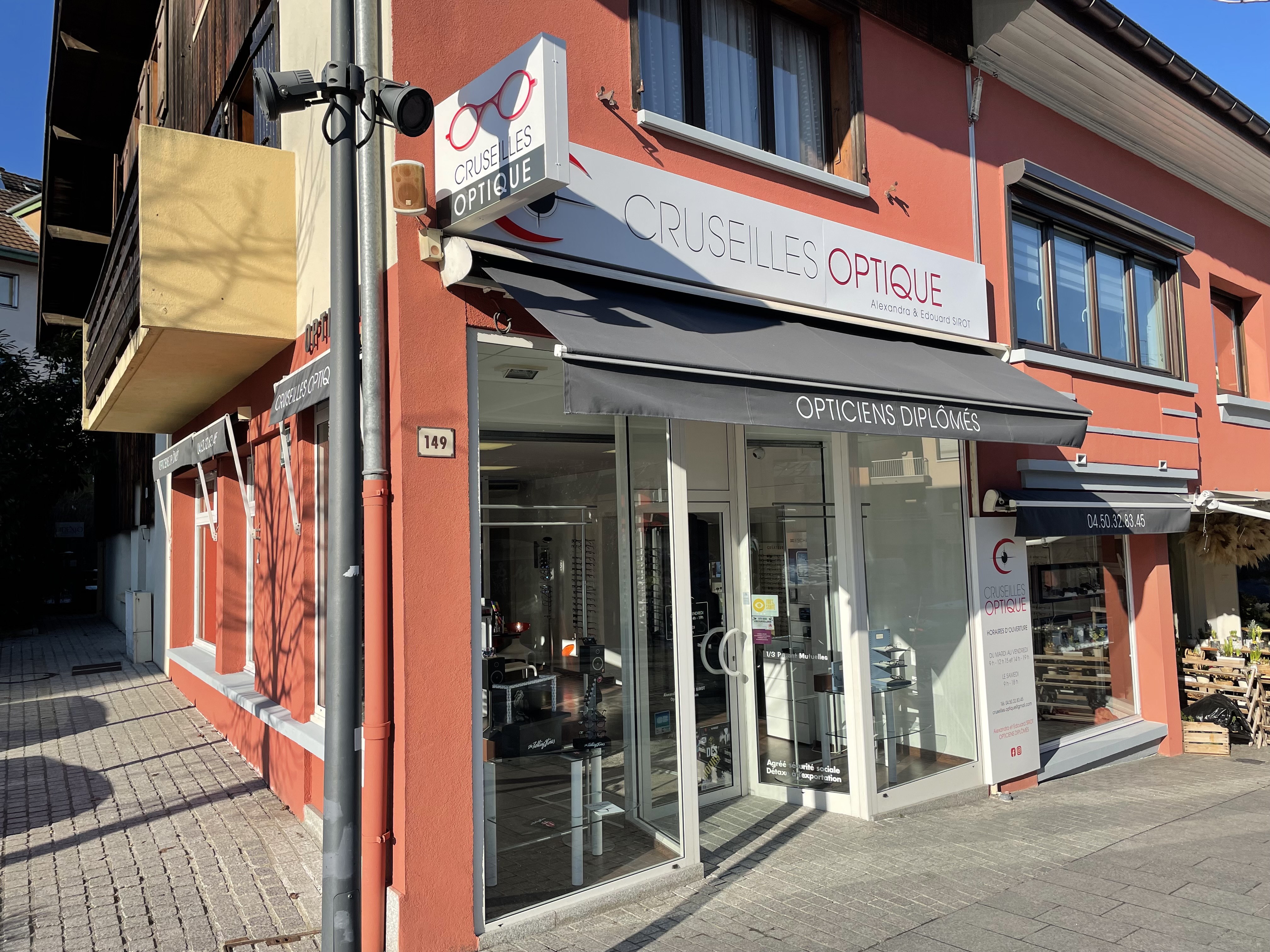 Opticien : CRUSEILLES OPTIQUE, 149 GRANDE RUE, 74350 CRUSEILLES