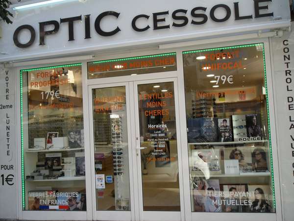 Opticien : OPTIC CESSOLE, 108 Boulevard de Cessole, 06100 Nice