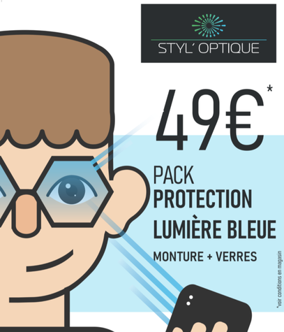 Actualité optique opticien : Pack protection lumière bleue