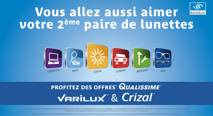 Actualité optique opticien : Offre qualissime - 2ème paire