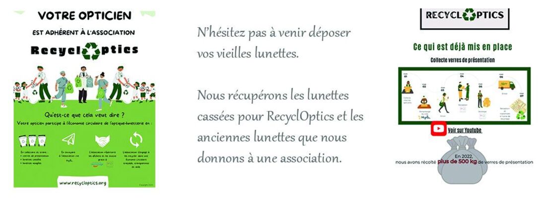 Actualité optique opticien : RecyclOptics