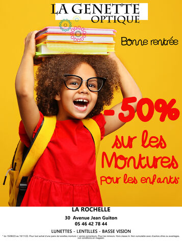 Image actualité LA RENTRÉE APPROCHE CHEZ VOTRE OPTICIEN !!