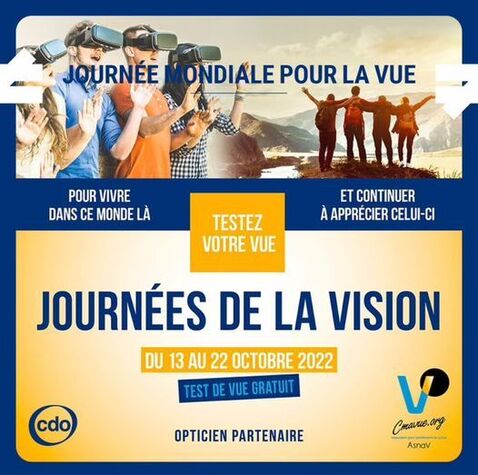 Actualité optique opticien : JOURNEE MONDIALE DE LA VISION