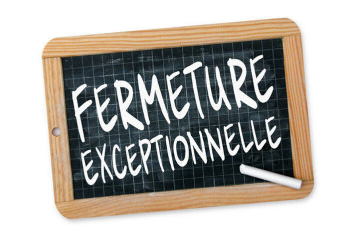 Image actualité Fermeture exceptionnelle