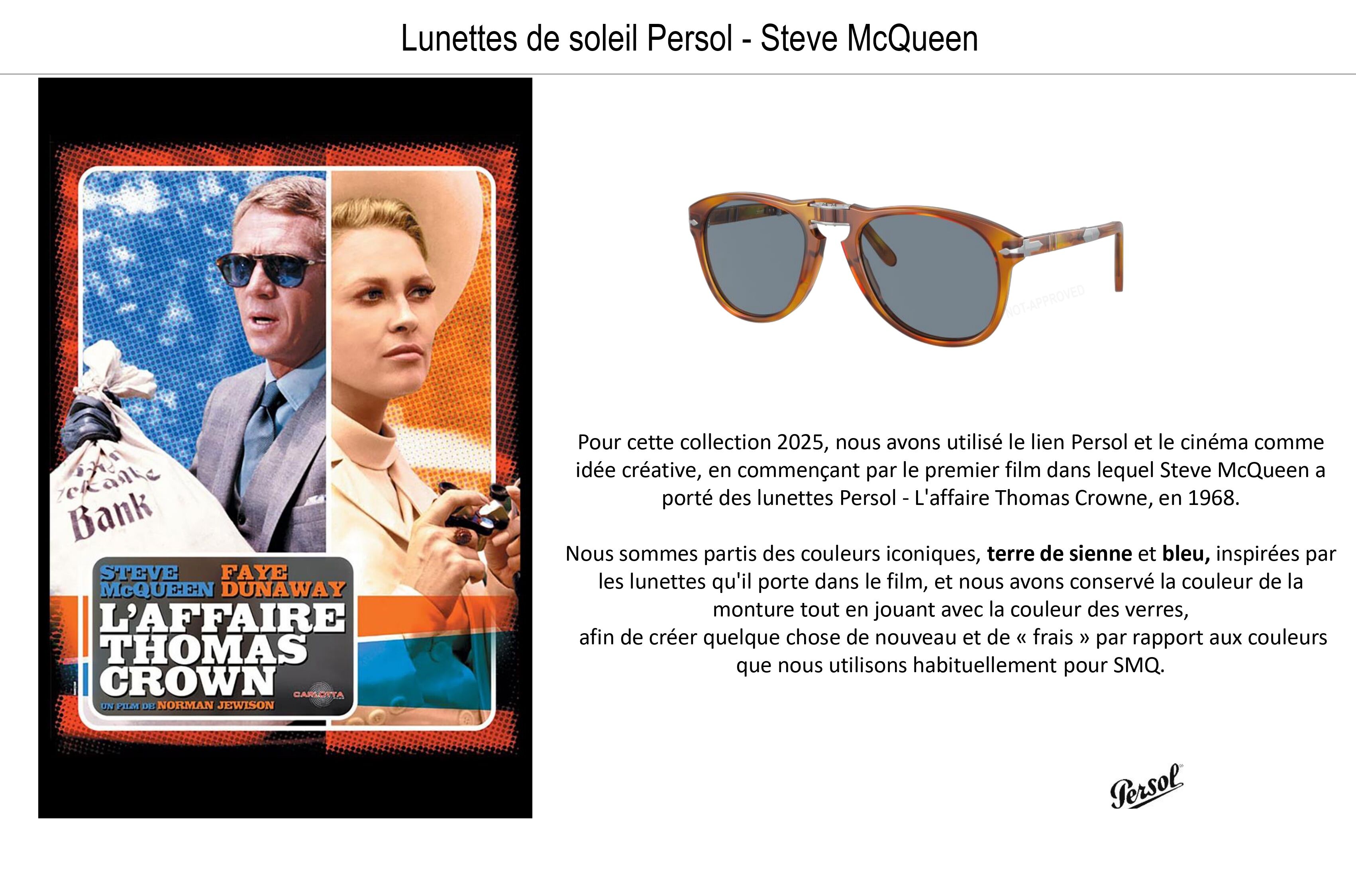 Image de l'actualité Lunettes de soleil Persol - Steve McQueen