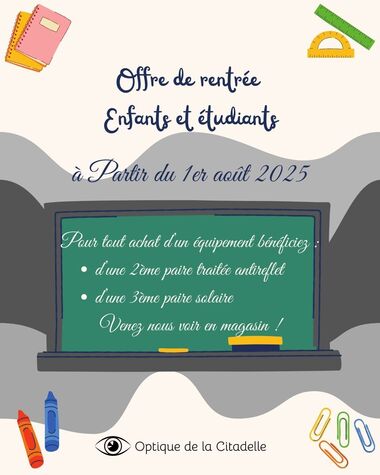 Image actualité OFFRE DE RENTREE