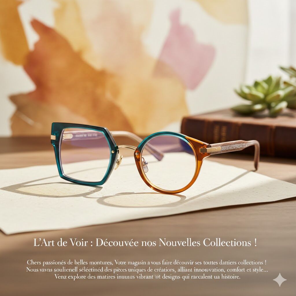 Actualité optique opticien : L'Art de Voir : Découvrez nos Nouvelles Collections !