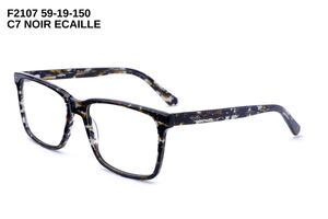 Lunettes homme vue  de la marque TOM JACKMAN : TOM JACKMAN - F2107 - C7 NOIR ECAILLE