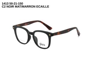 Lunettes femme vue  de la marque GLAZA : Glaza - 1413 - C2 NOIR MAT/MARRON ECAILLE