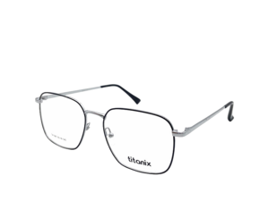 Lunettes homme vue  de la marque TITANIX : Titanix - TA1087 - C51 ARGENT NOIR