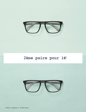 LA 2ÈME PAIRE POUR 1€