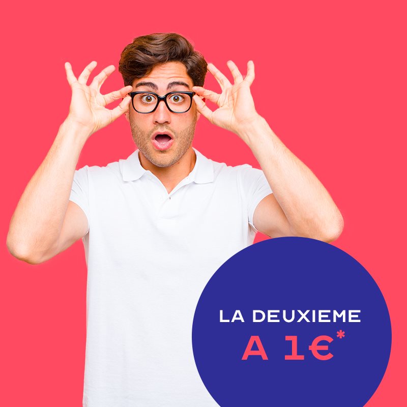 Actualité optique opticien : deuxième paire à partir de 1 €