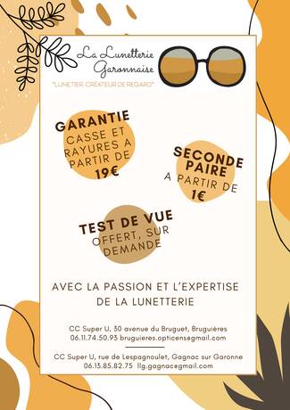 Offre 2eme paire offerte !
