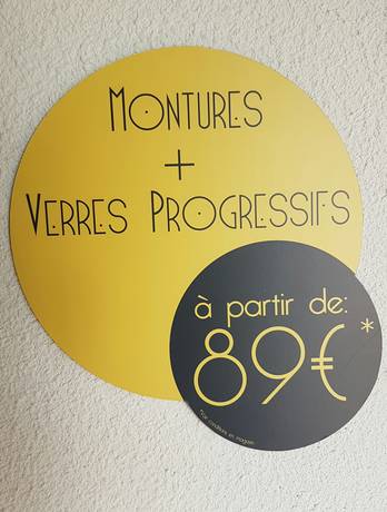 Monture + verres progressifs à partir de 89€