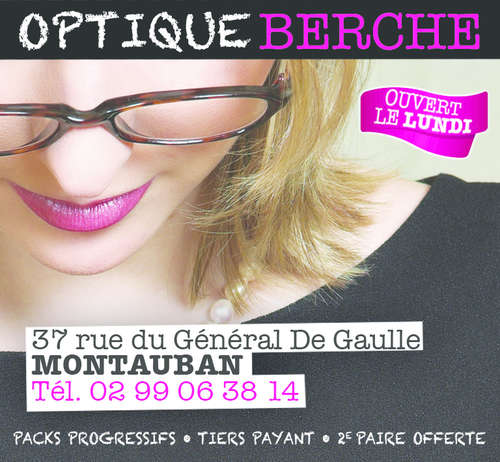 Logo opticien indépendant SARL OPTIQUE BERCHE 35360 MONTAUBAN DE BRETAGNE