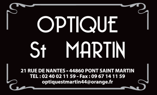 Magasin opticien indépendant OPTIQUE SAINT MARTIN 44860 PONT SAINT MARTIN