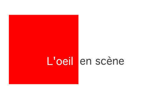Magasin opticien indépendant L'OEIL EN SCENE 75005 PARIS