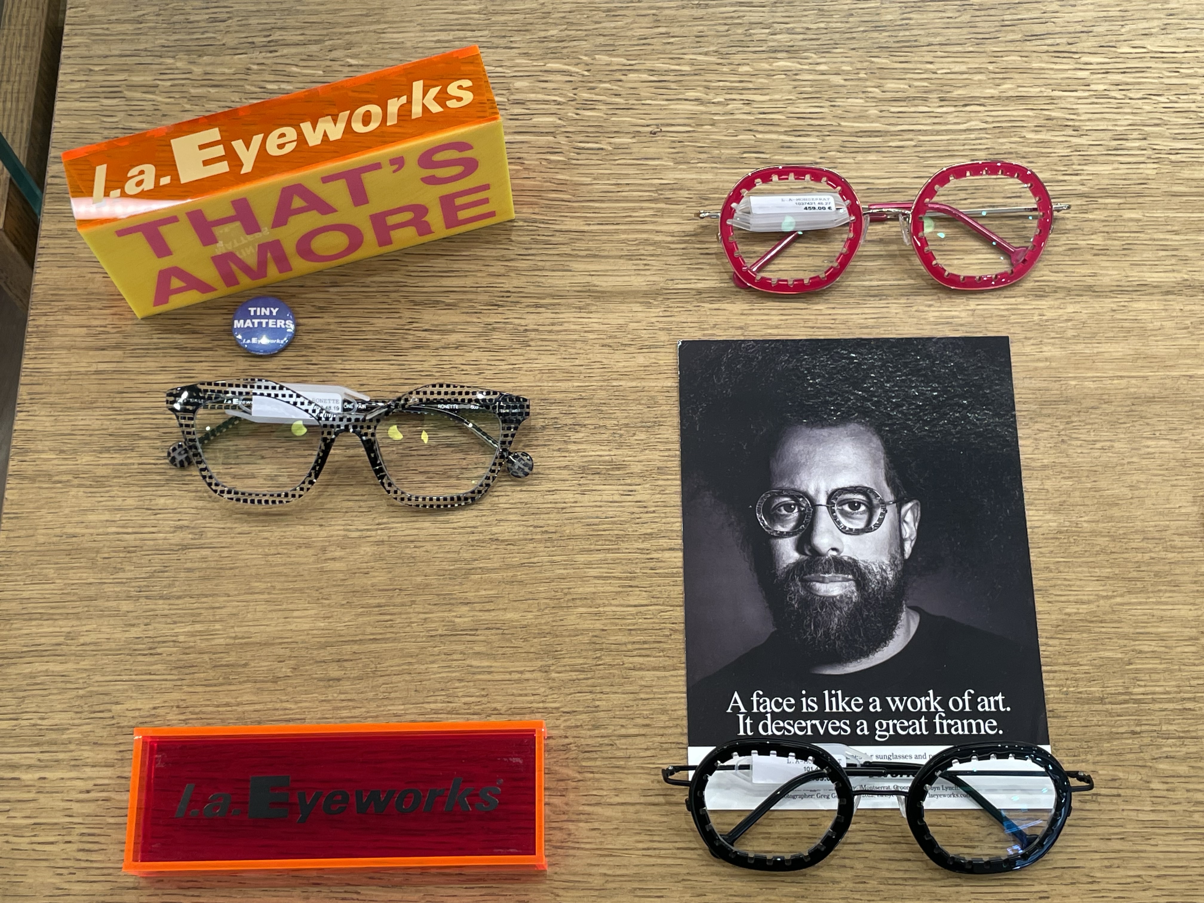 Création L.A. EYEWORKS visible chez OLIVIER OPTICIENS
