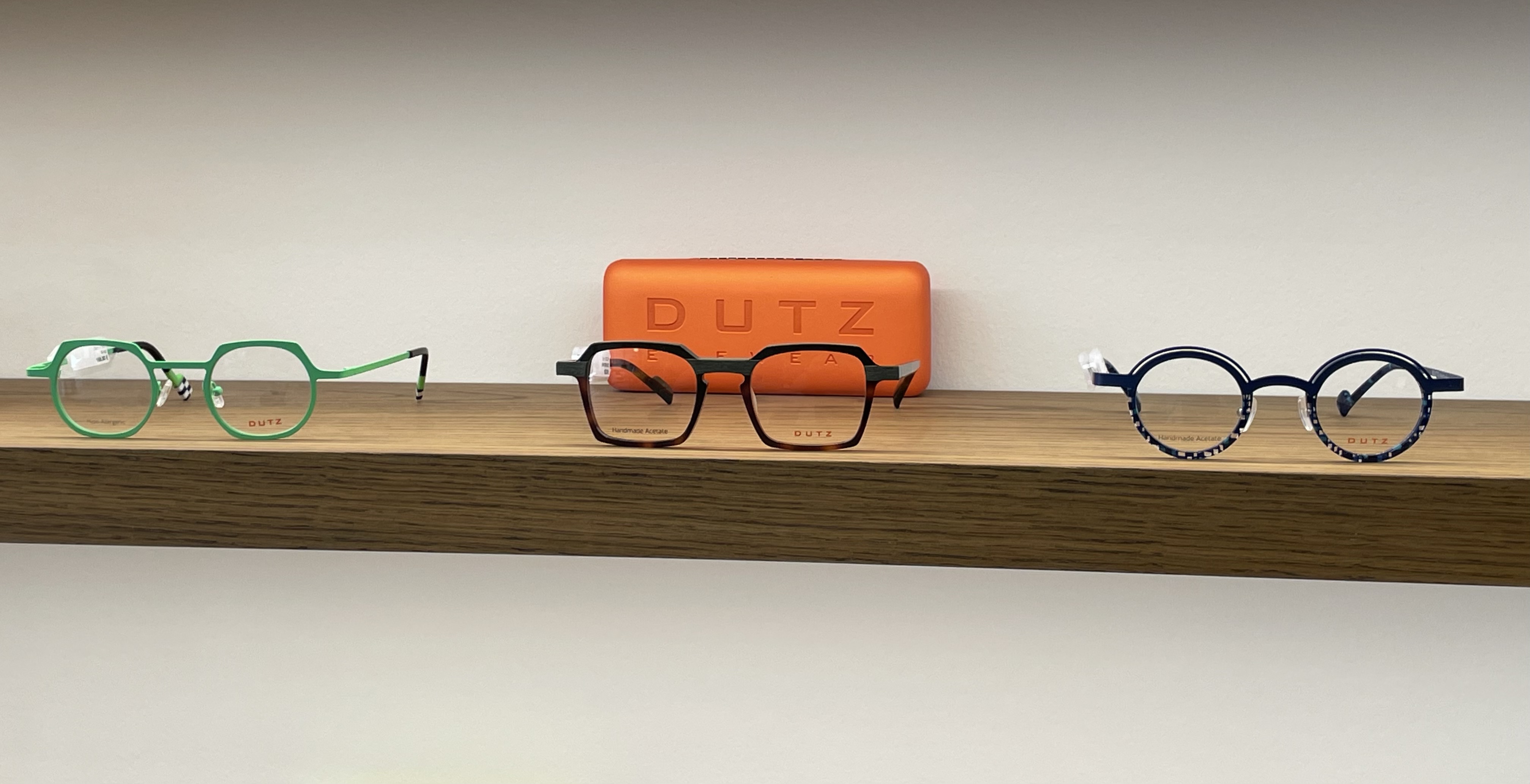 Création DUTZ visible chez OLIVIER OPTICIENS