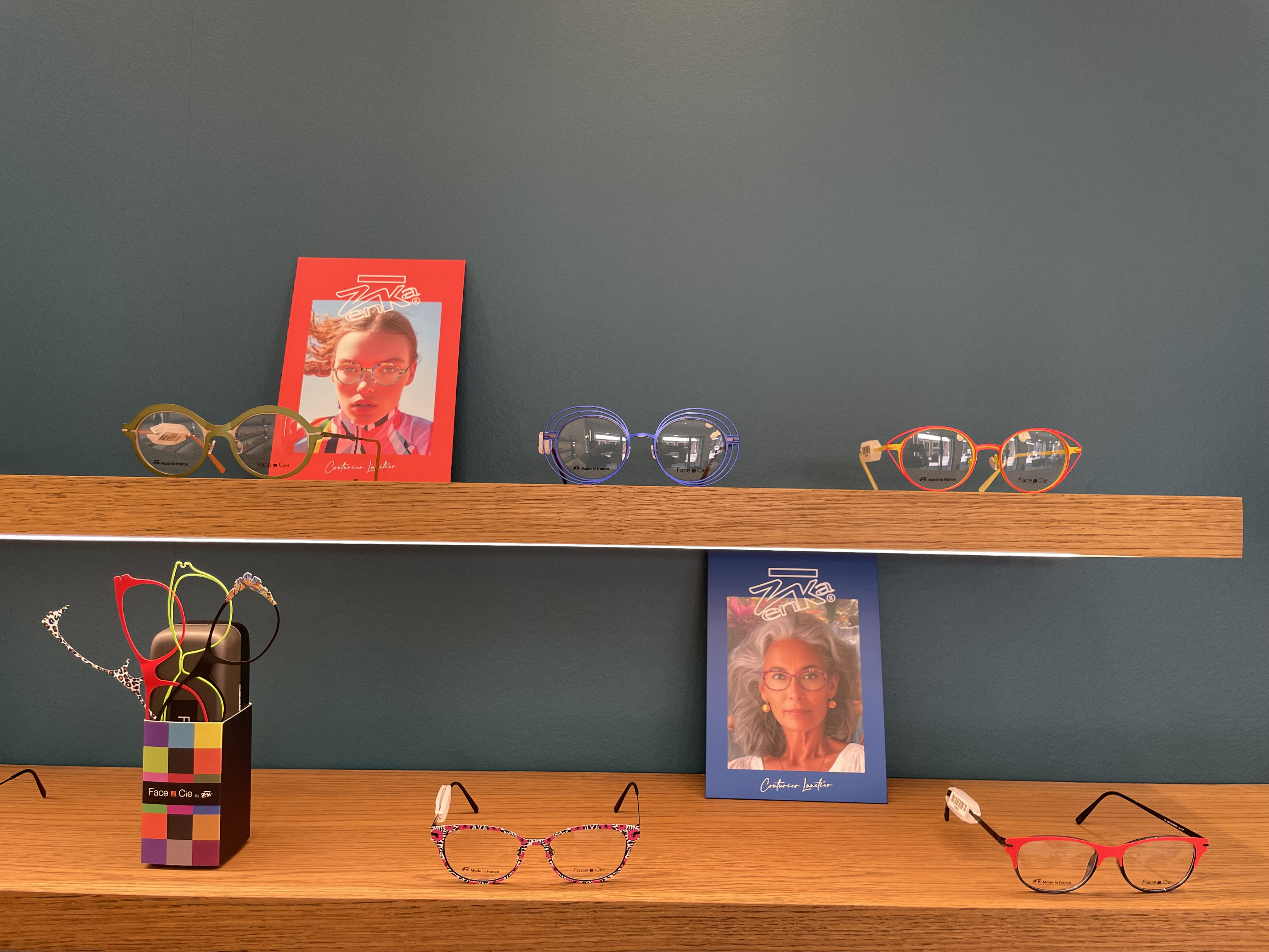 Création ZENKA - FACE & CIE visible chez OLIVIER OPTICIENS