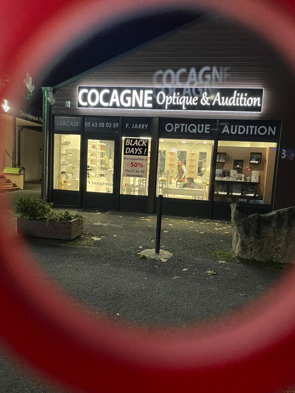 Image principale de l'opticien COCAGNE OPTIQUE